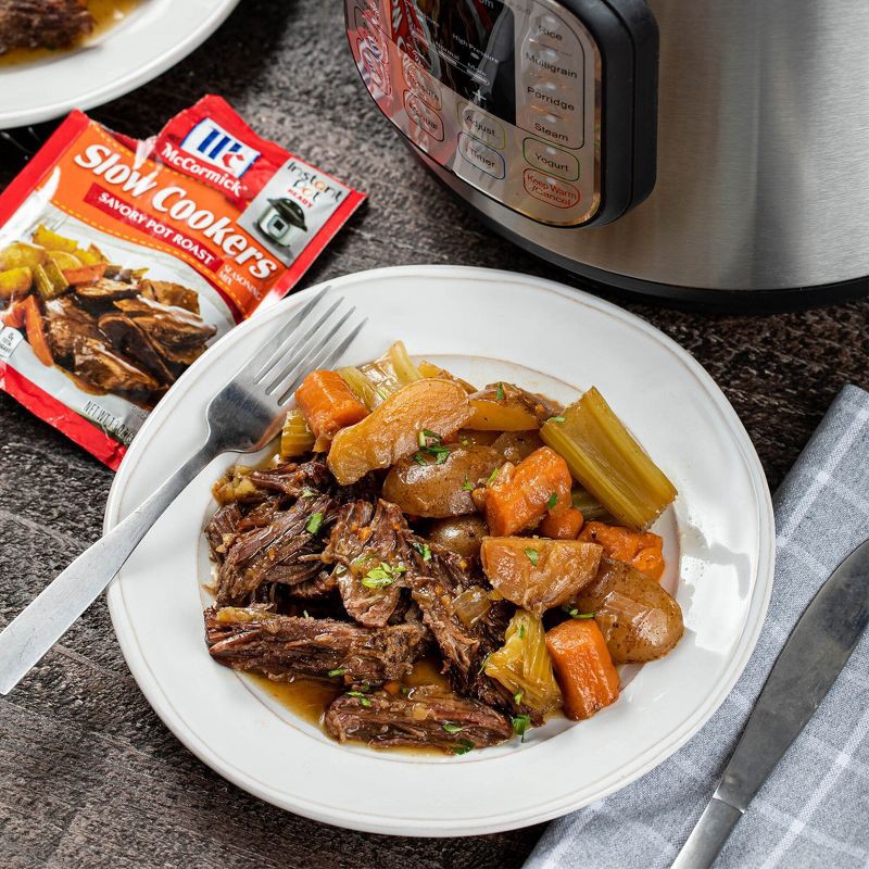 slide 8 of 11, McCormick Slow Cooker Savory Pot Roast Seasoning Mix - 1.3 oz, 1.3 oz