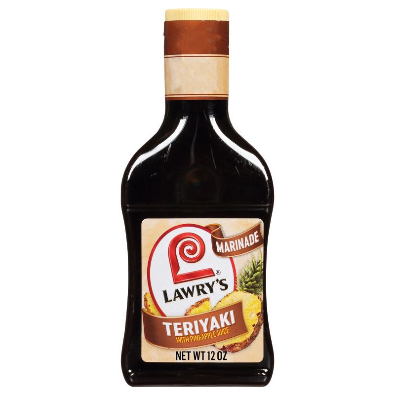 slide 1 of 21, Lawry's Teriyaki With Pineapple Juice Marinade - 12 fl oz, 12 fl oz