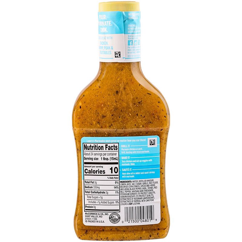 slide 2 of 11, Lawry's Herb & Garlic With Lemon Marinade - 12 fl oz, 12 fl oz