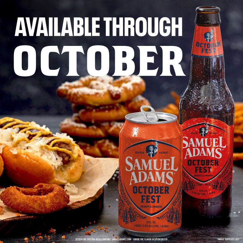 slide 6 of 9, Samuel Adams Octoberfest Seasonal Beer - 6pk/12 fl oz Bottles, 6 ct; 12 fl oz