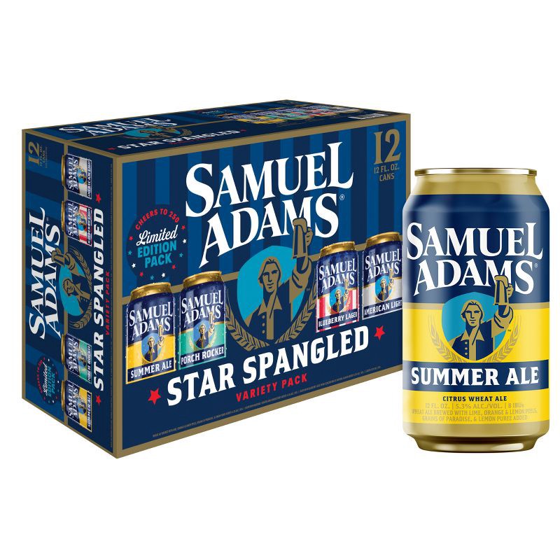 slide 1 of 8, Samuel Adams Seasonal Variety Pack - 12pk/12 fl oz Cans, 12 ct; 12 fl oz