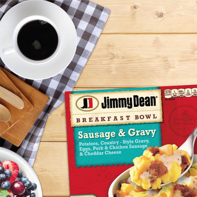 slide 4 of 9, Jimmy Dean Frozen Sausage & Gravy Breakfast Bowl - 7oz, 7 oz