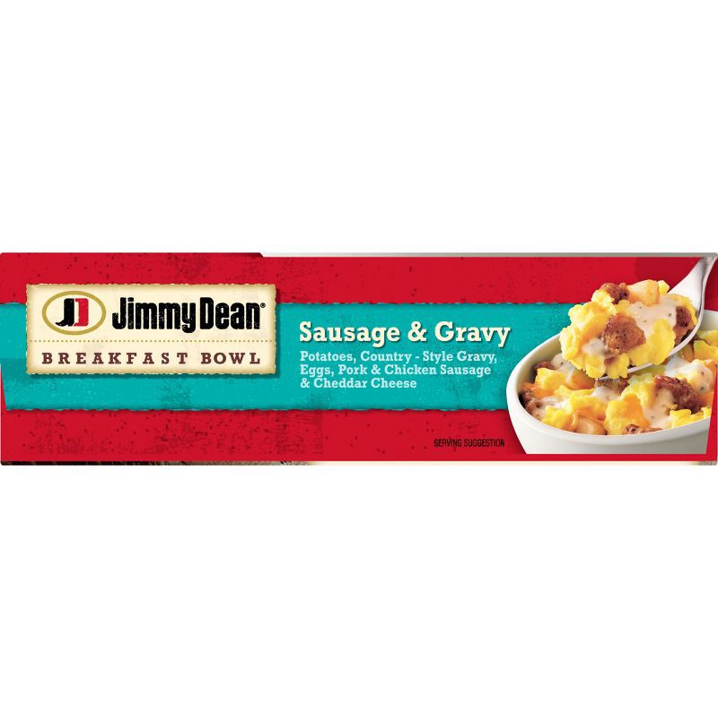 slide 9 of 9, Jimmy Dean Frozen Sausage & Gravy Breakfast Bowl - 7oz, 7 oz