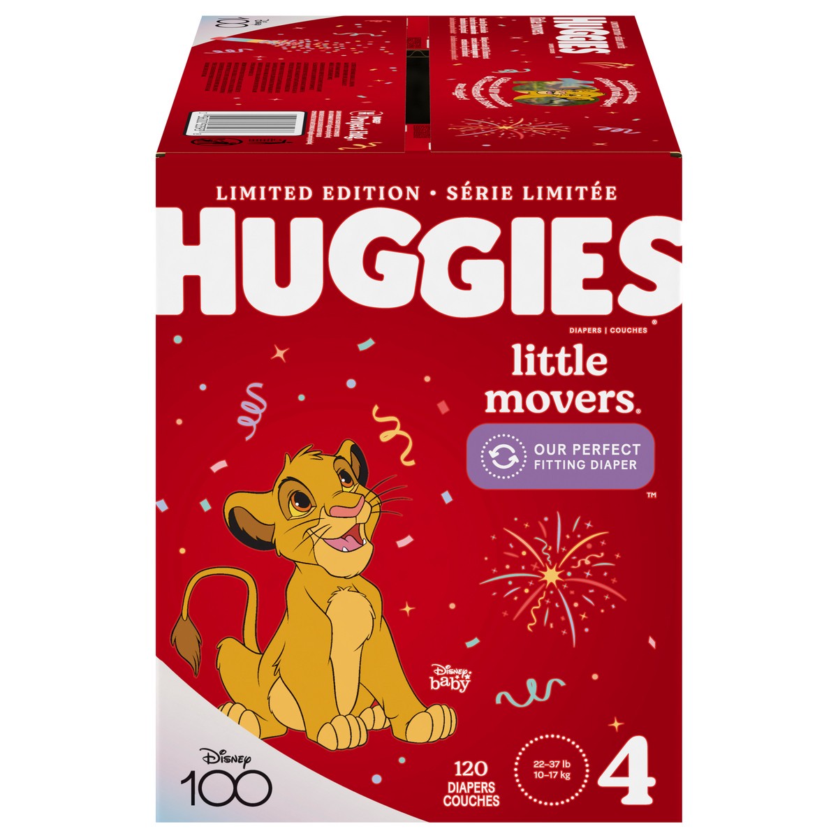 slide 8 of 12, Huggies Little Movers Baby Diapers, Size 4, 120 Ct, 120 ct