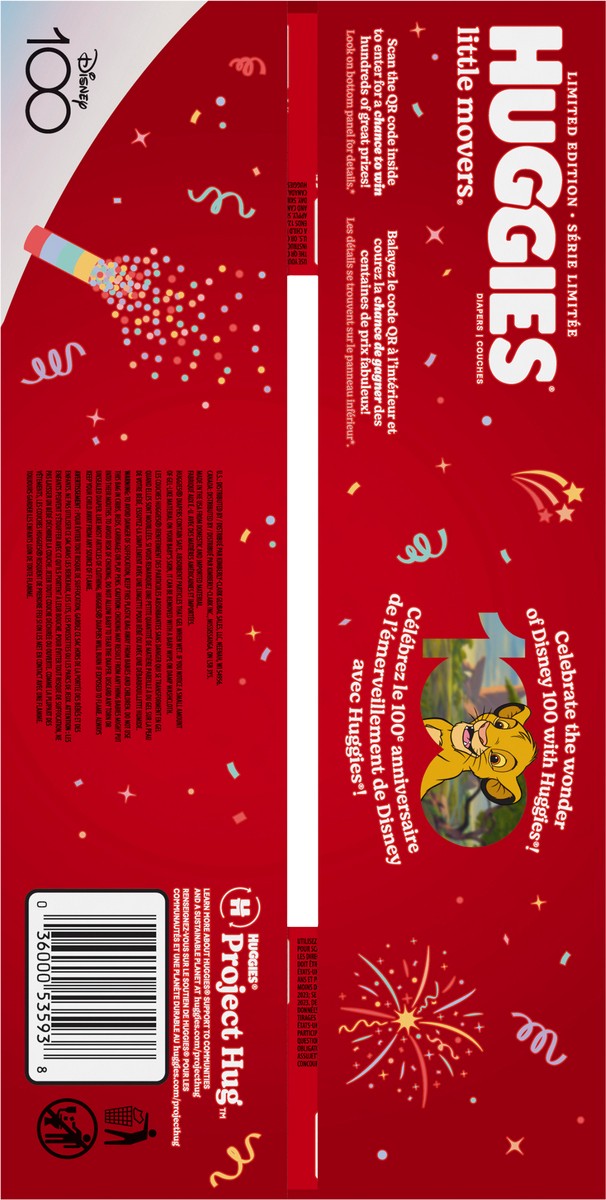 slide 10 of 12, Huggies Little Movers Baby Diapers, Size 4, 120 Ct, 120 ct