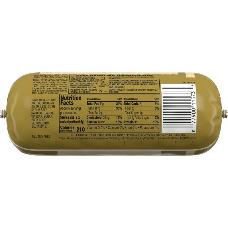 slide 2 of 4, Jimmy Dean Regular Pork Sausage Roll - 16oz, 16 oz