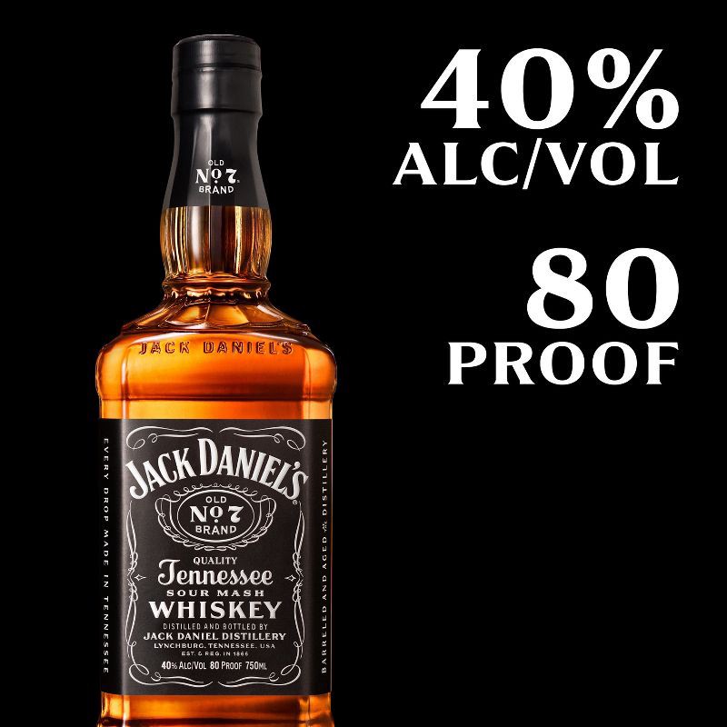 slide 6 of 12, Jack Daniel's Old No. 7 Tennessee Whiskey - 750ml Bottle, 750 ml