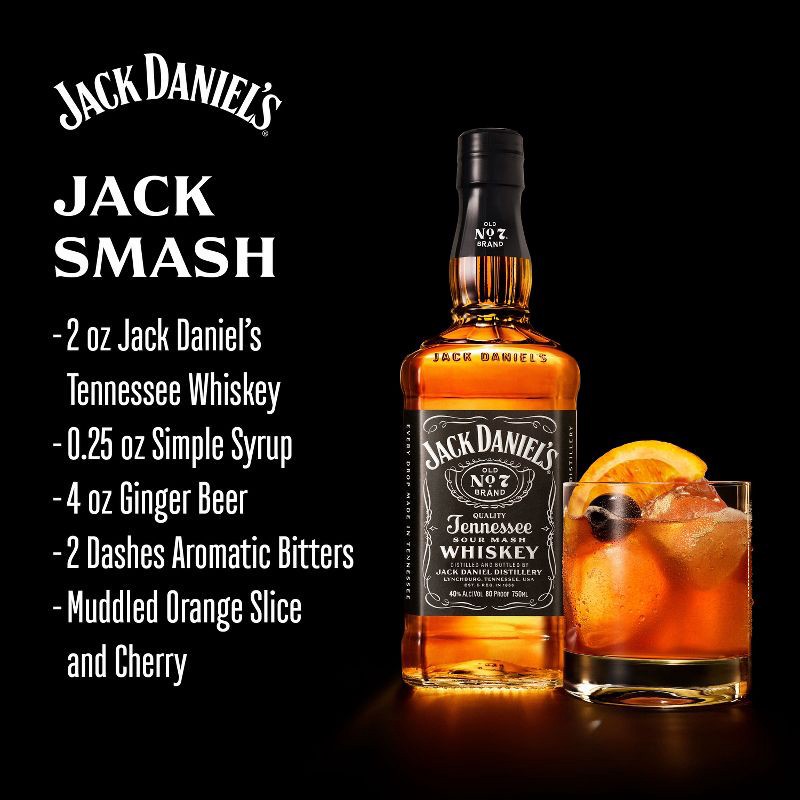 slide 7 of 12, Jack Daniel's Old No. 7 Tennessee Whiskey - 750ml Bottle, 750 ml
