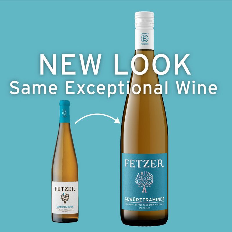 slide 2 of 9, Fetzer Gewürztraminer White Wine - 750ml Bottle, 750 ml