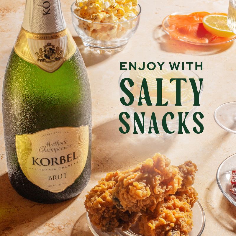 slide 7 of 10, Korbel Brut California Champagne - 4pk/187ml Bottles, 4 ct; 187 ml
