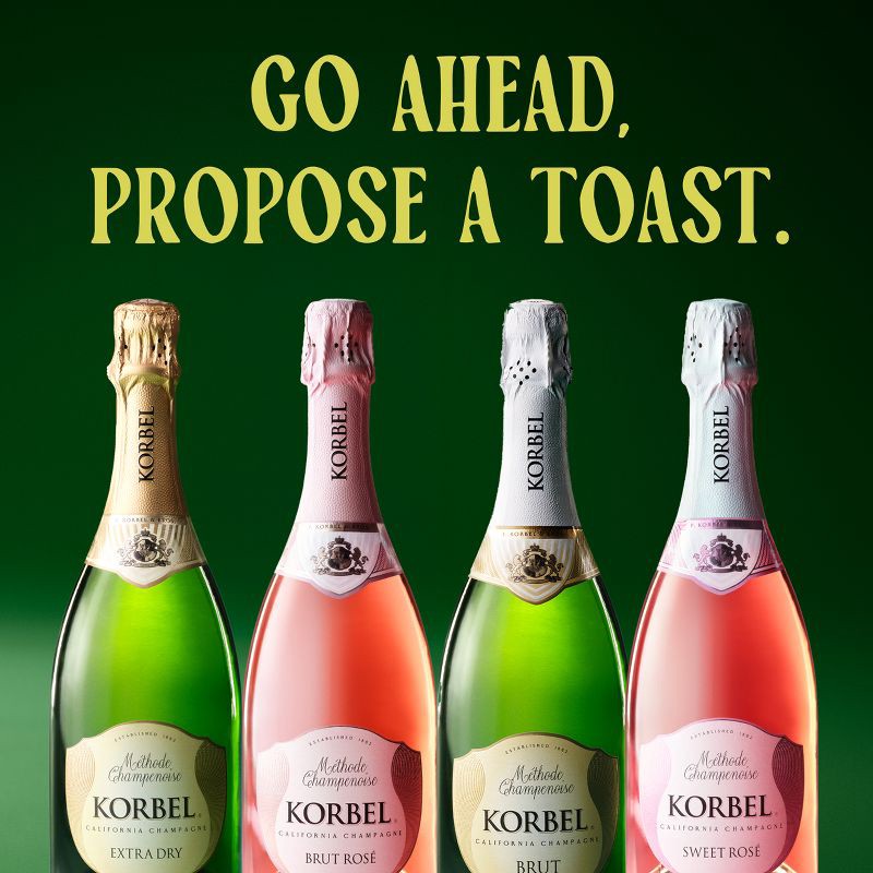 slide 9 of 10, Korbel Brut California Champagne - 4pk/187ml Bottles, 4 ct; 187 ml