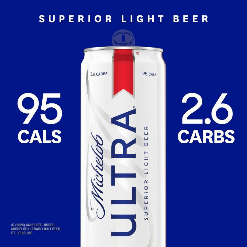 slide 3 of 12, Michelob ULTRA Superior Light American Lager Beer - 12pk/12 fl oz Cans, 12 ct; 12 fl oz