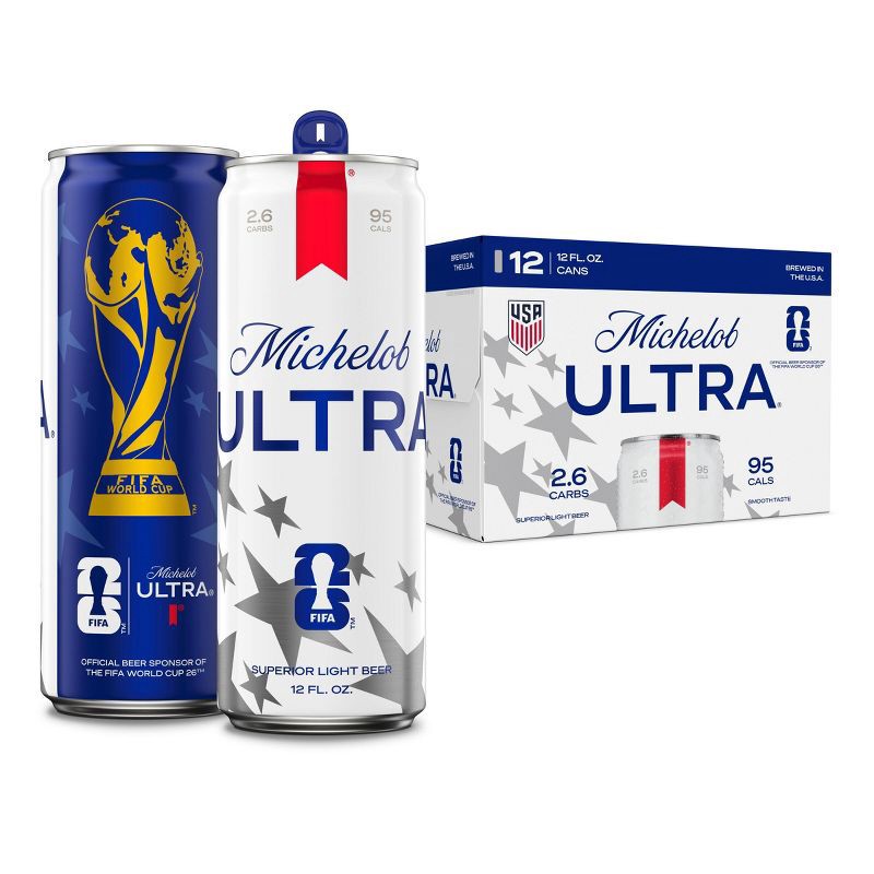 slide 1 of 7, Michelob ULTRA Superior Light American Lager Beer - 12pk/12 fl oz Cans, 12 ct; 12 fl oz