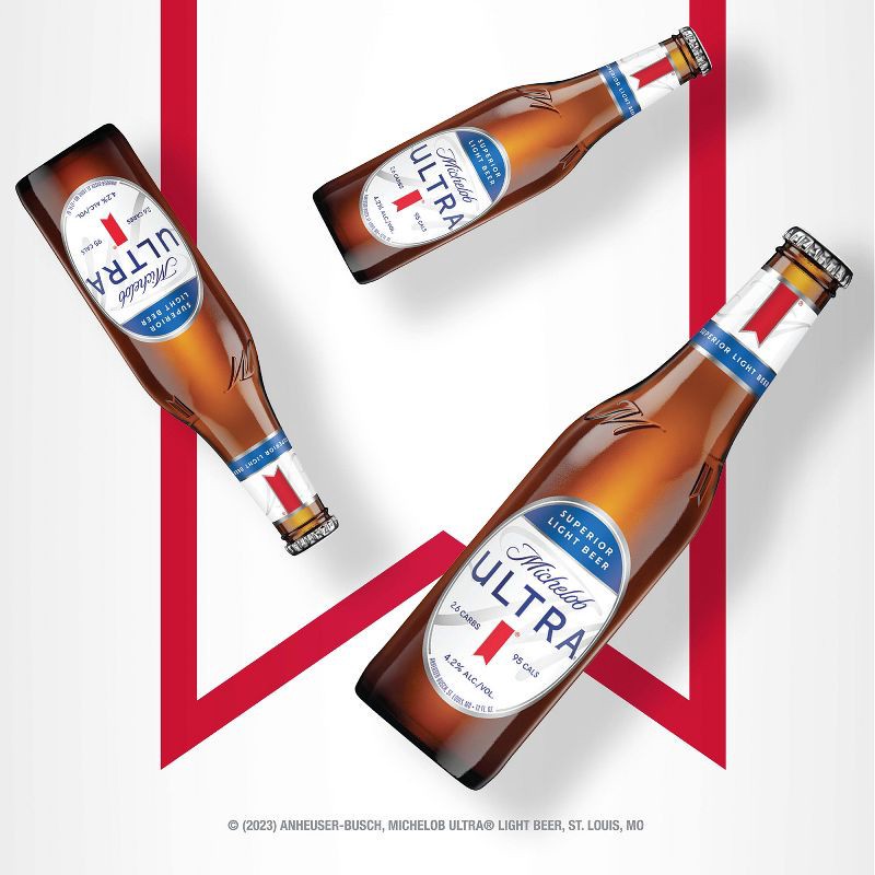 slide 3 of 10, Michelob ULTRA Superior Light American Lager Beer - 12pk/12 fl oz Bottles, 12 ct; 12 fl oz