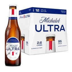 Michelob ULTRA Superior Light American Lager Beer - 12pk/12 fl oz Bottles