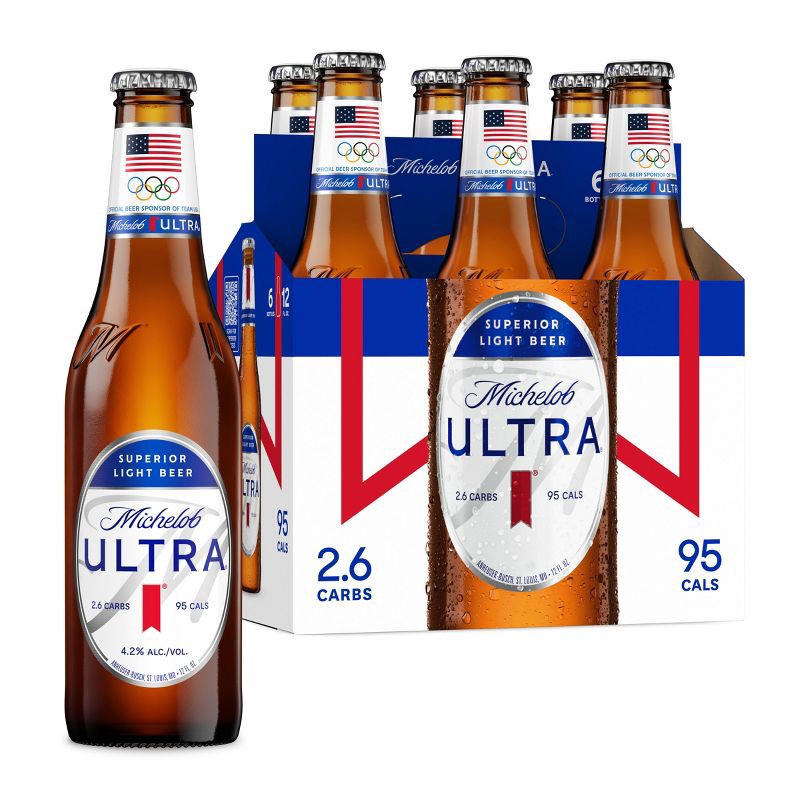 slide 1 of 7, Michelob ULTRA Superior Light American Lager Beer - 6pk/12 fl oz Bottles, 6 ct; 12 fl oz