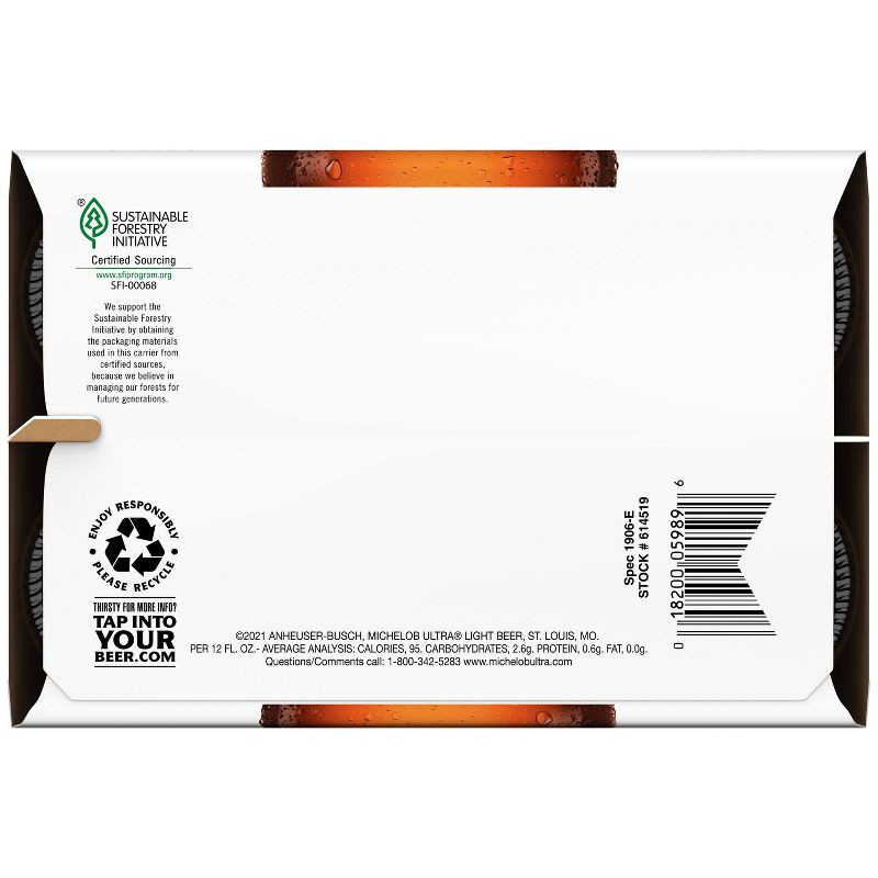 slide 9 of 11, Michelob ULTRA Superior Light American Lager Beer - 6pk/12 fl oz Bottles, 6 ct; 12 fl oz