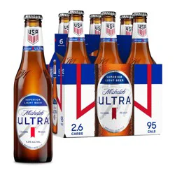 Michelob ULTRA Superior Light American Lager Beer - 6pk/12 fl oz Bottles
