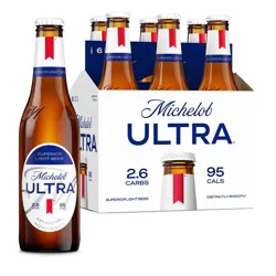 Michelob ULTRA Superior Light American Lager Beer - 6pk/12 fl oz Bottles