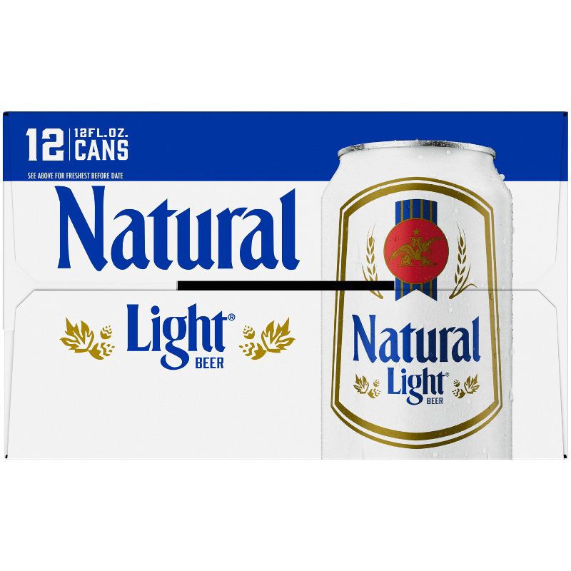 slide 8 of 11, Natural Light Beer - 12pk/12 fl oz Cans, 12 ct; 12 fl oz