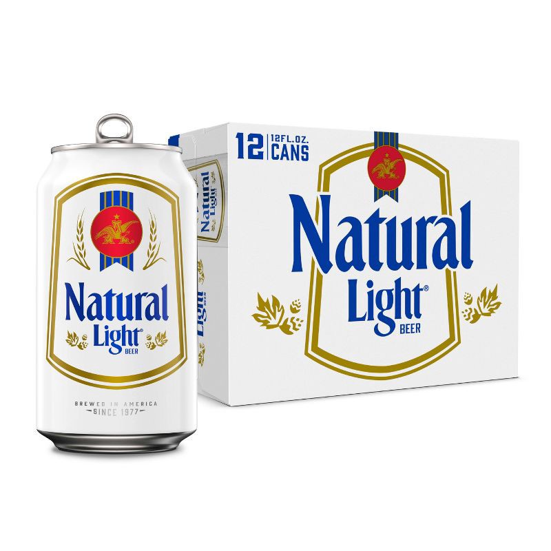 slide 1 of 10, Natural Light Beer - 12pk/12 fl oz Cans, 12 ct; 12 fl oz