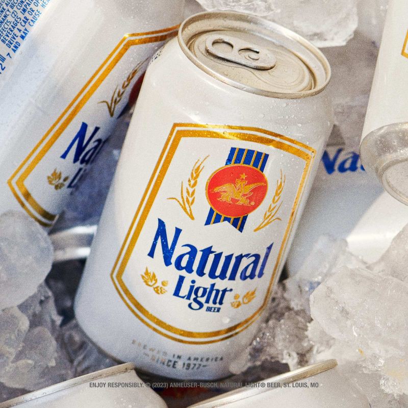 slide 5 of 10, Natural Ice Natural Light Beer - 18pk/12 fl oz Cans, 18 ct; 12 fl oz