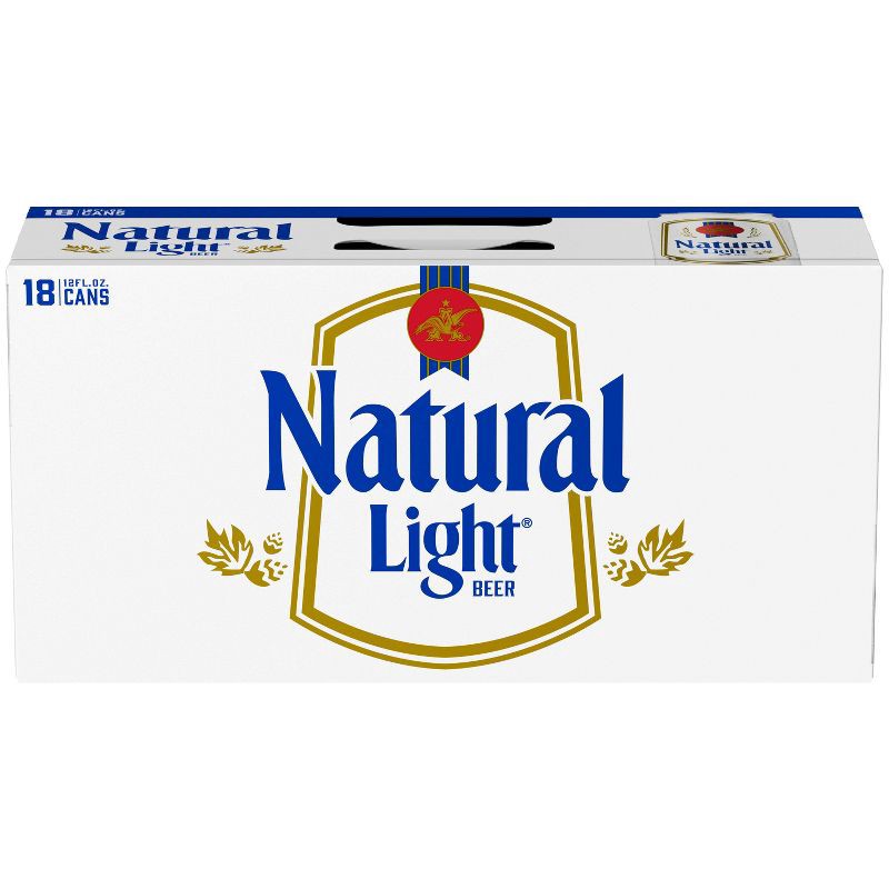slide 8 of 10, Natural Ice Natural Light Beer - 18pk/12 fl oz Cans, 18 ct; 12 fl oz