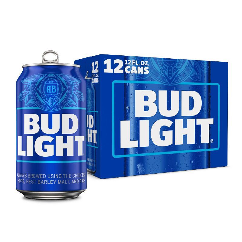 slide 1 of 11, Bud Light Beer - 12pk/12 fl oz Cans, 12 ct; 12 fl oz