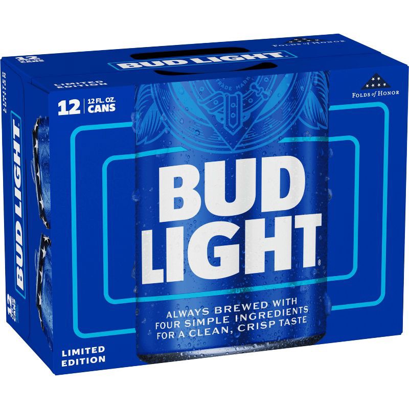 slide 11 of 11, Bud Light American Lager Beer - 12pk/12 fl oz Cans, 12 ct; 12 fl oz