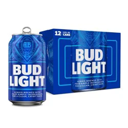 Bud Light American Lager Beer - 12pk/12 fl oz Cans
