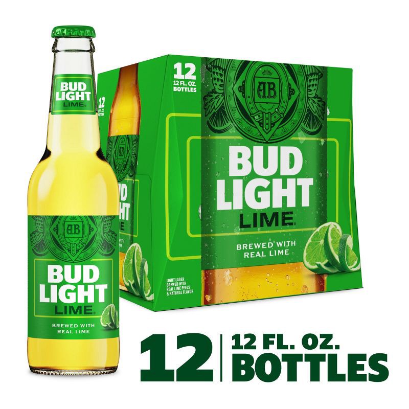 slide 2 of 12, Bud Light Lime American Lager Beer - 12pk/12 fl oz Bottles, 12 ct; 12 fl oz