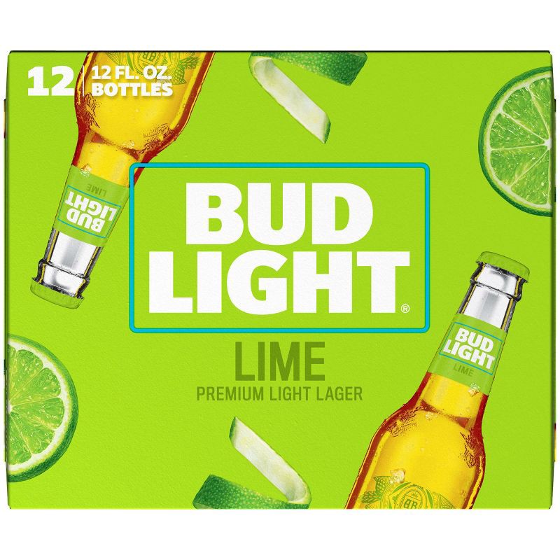 slide 8 of 12, Bud Light Lime American Lager Beer - 12pk/12 fl oz Bottles, 12 ct; 12 fl oz