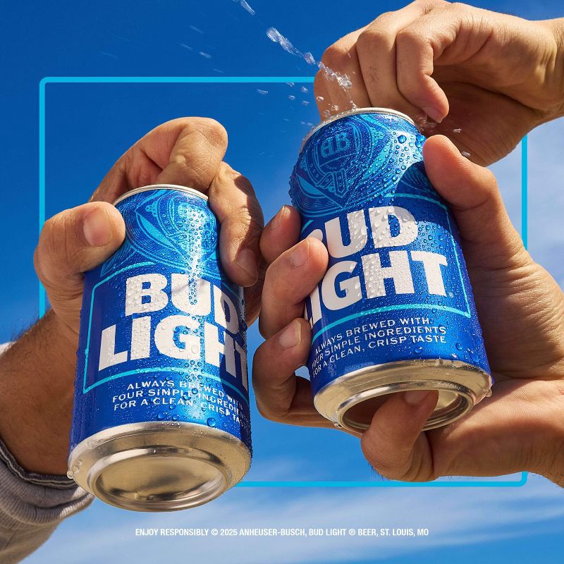 slide 5 of 10, Bud Light American Lager Beer - 18pk/12 fl oz Cans, 18 ct; 12 fl oz
