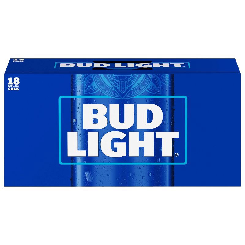 slide 10 of 10, Bud Light American Lager Beer - 18pk/12 fl oz Cans, 18 ct; 12 fl oz