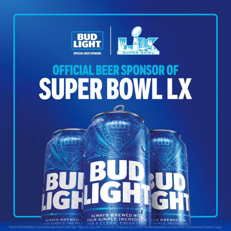 slide 3 of 8, Bud Light American Lager Beer - 24pk/12 fl oz Cans, 24 ct; 12 fl oz