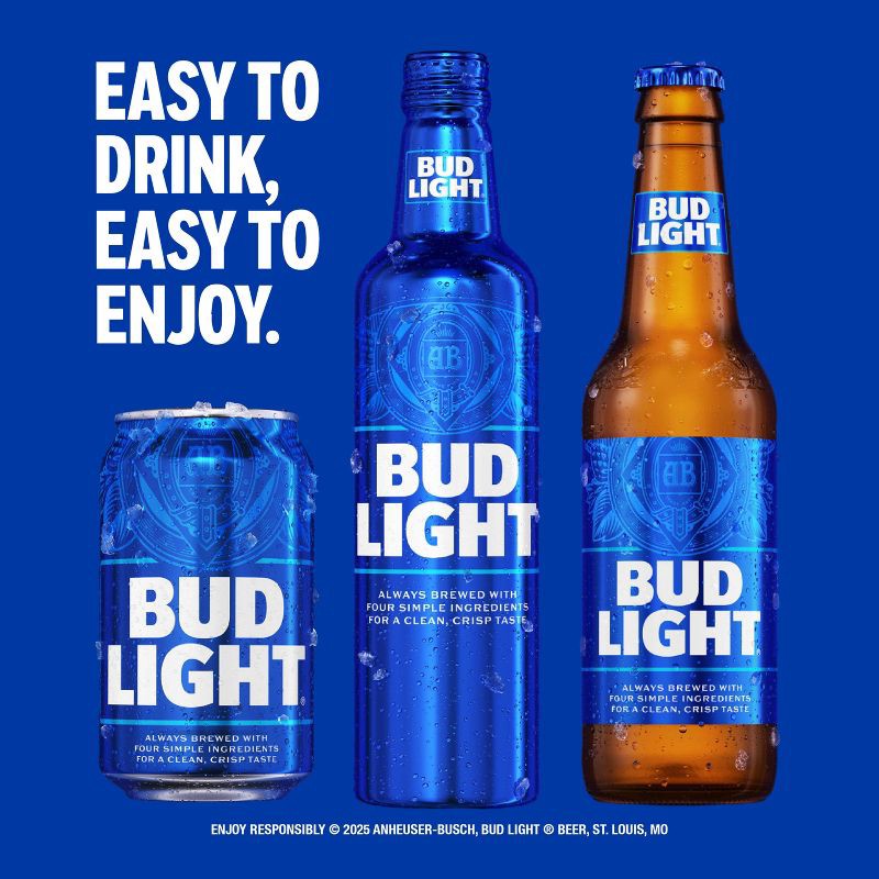 slide 8 of 9, Bud Light American Lager Beer - 30pk/12 fl oz Cans, 30 ct; 12 fl oz