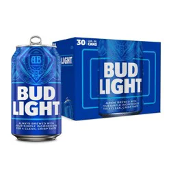 Bud Light American Lager Beer - 30pk/12 fl oz Cans