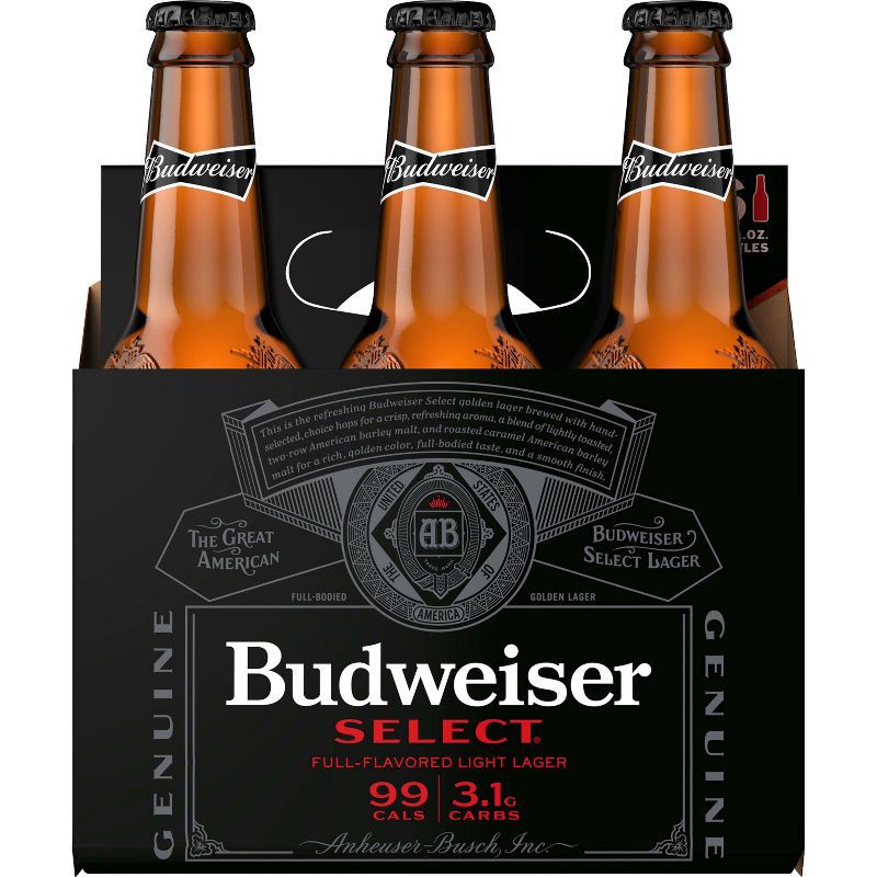 slide 7 of 10, Budweiser Select Beer - 6pk/12 fl oz Bottles, 6 ct; 12 fl oz