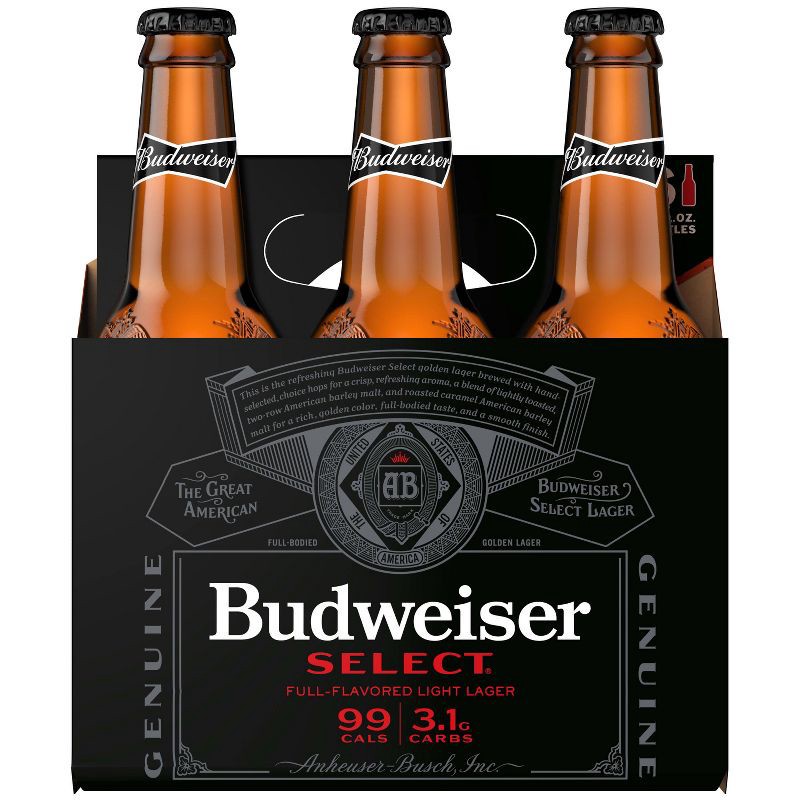 slide 6 of 10, Budweiser Select Beer - 6pk/12 fl oz Bottles, 6 ct; 12 fl oz