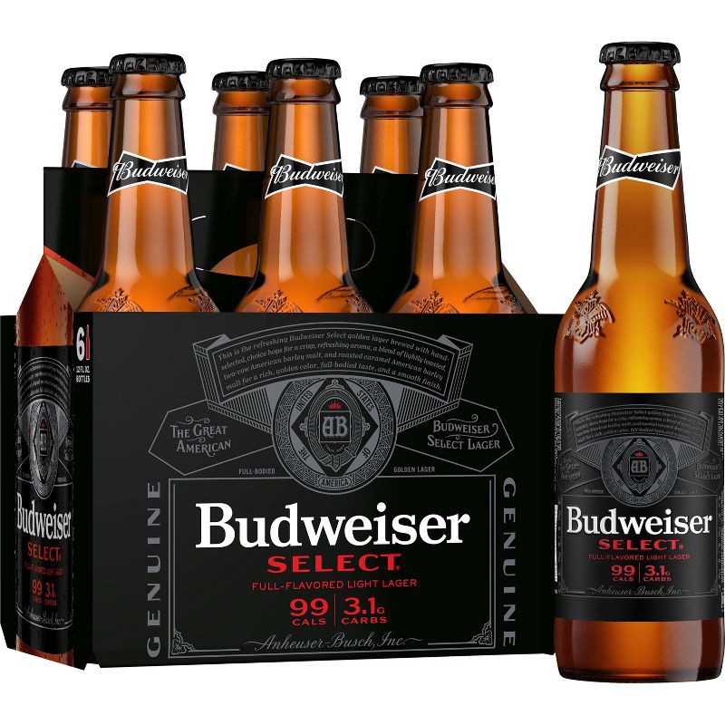 slide 1 of 1, Budweiser Select Beer - 6pk/12 fl oz Bottles, 6 ct; 12 fl oz