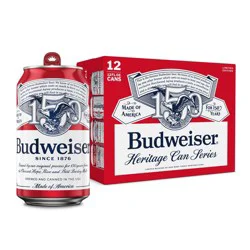 Budweiser American Lager Beer - 12pk/12 fl oz Cans