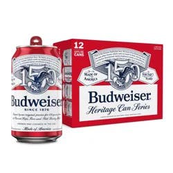 Budweiser American Lager Beer - 12pk/12 fl oz Cans