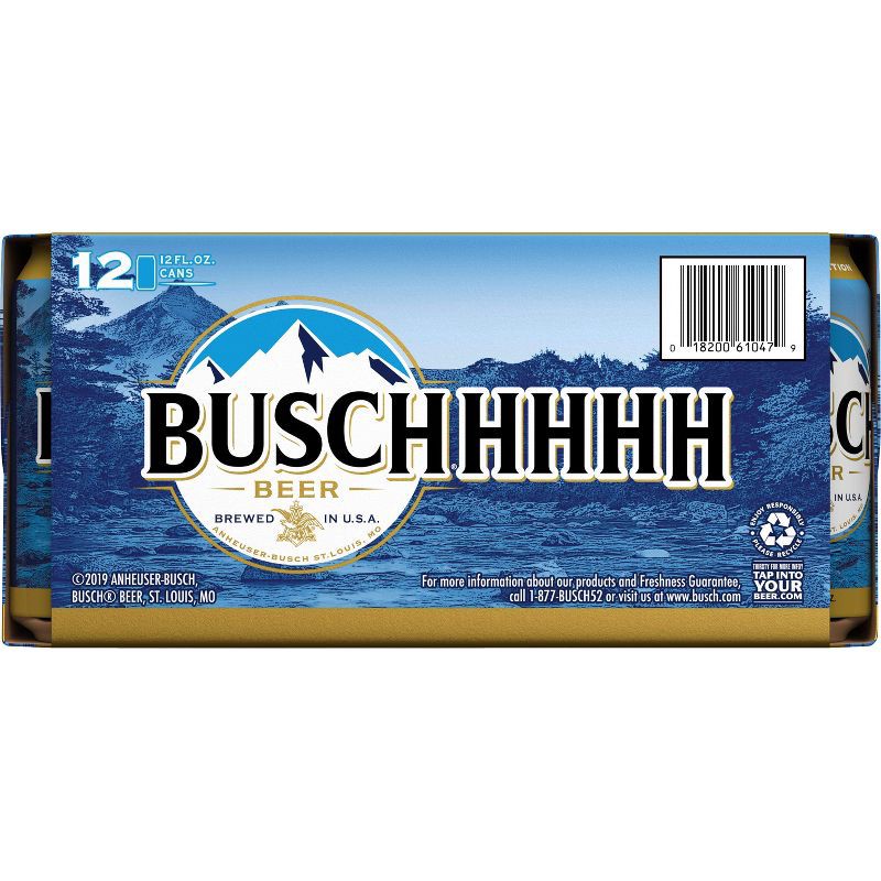 slide 9 of 9, Busch Beer - 12pk/12 fl oz Cans, 12 ct; 12 fl oz