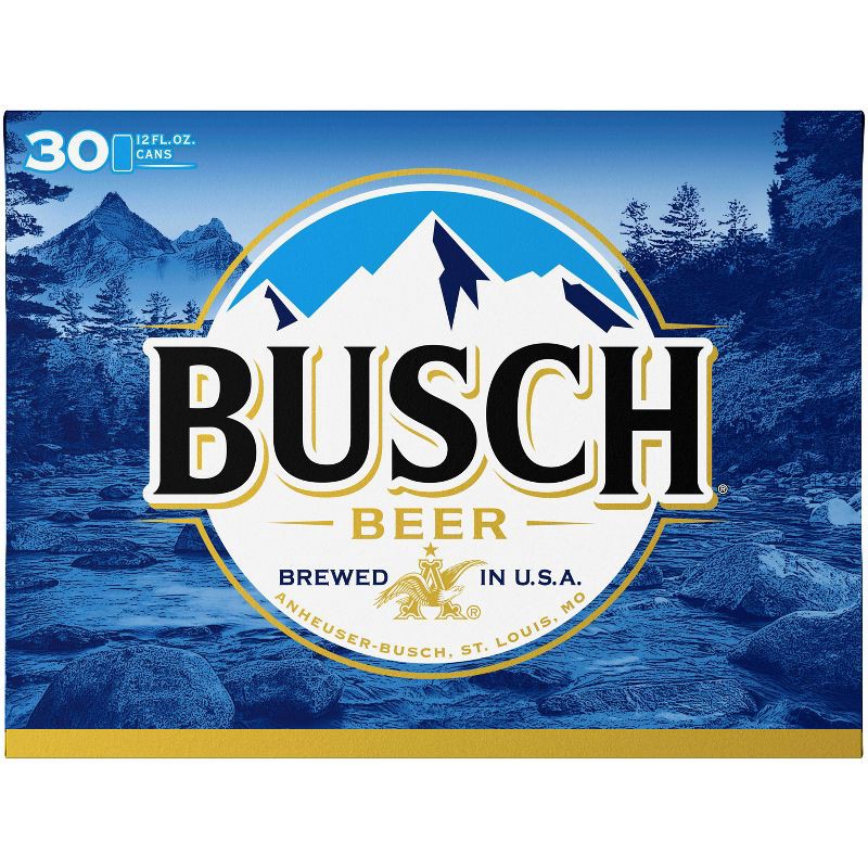 slide 3 of 11, Busch Lager Beer - 30pk/12 fl oz Cans, 30 ct; 12 fl oz