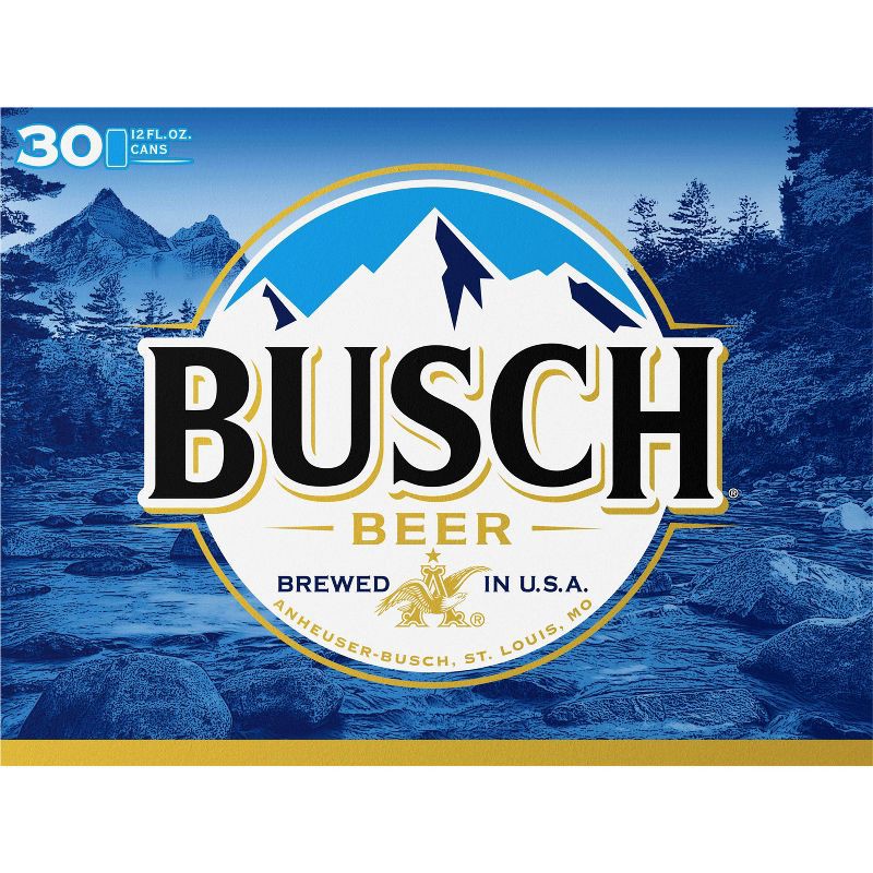 slide 5 of 11, Busch Lager Beer - 30pk/12 fl oz Cans, 30 ct; 12 fl oz