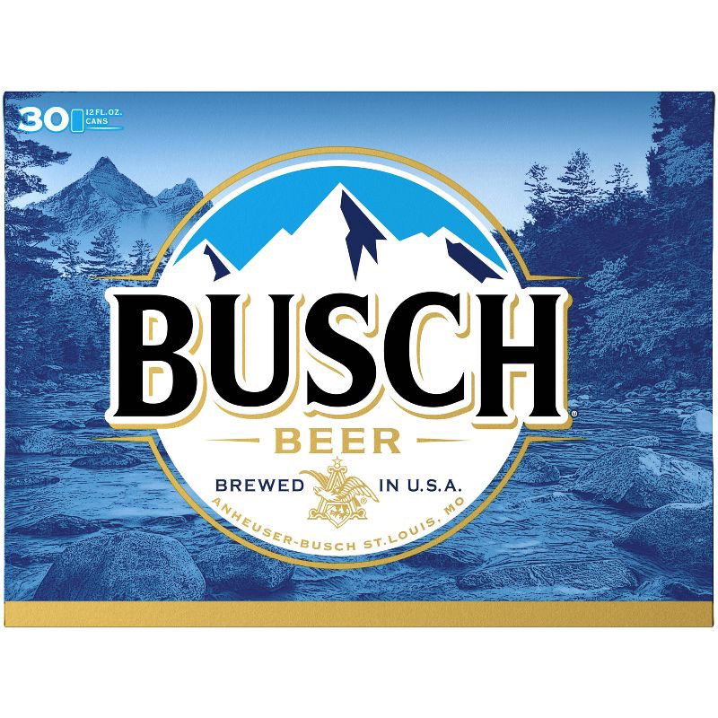 slide 5 of 9, Busch Beer - 30pk/12 fl oz Cans, 30 ct; 12 fl oz