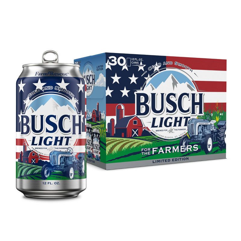 slide 1 of 9, Busch Light American Lager Beer - 30pk/12 fl oz Cans, 30 ct; 12 fl oz