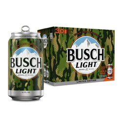 Busch Light American Lager Beer - 30pk/12 fl oz Cans