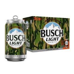 Busch Light American Lager Beer - 30pk/12 fl oz Cans