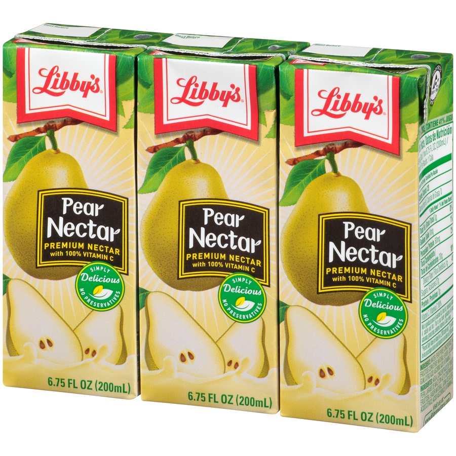 slide 8 of 8, LIbby's Premium Pear Nectar with 100% Vitamin C - 3 ct; 6.75 fl oz, 3 ct; 6.75 fl oz